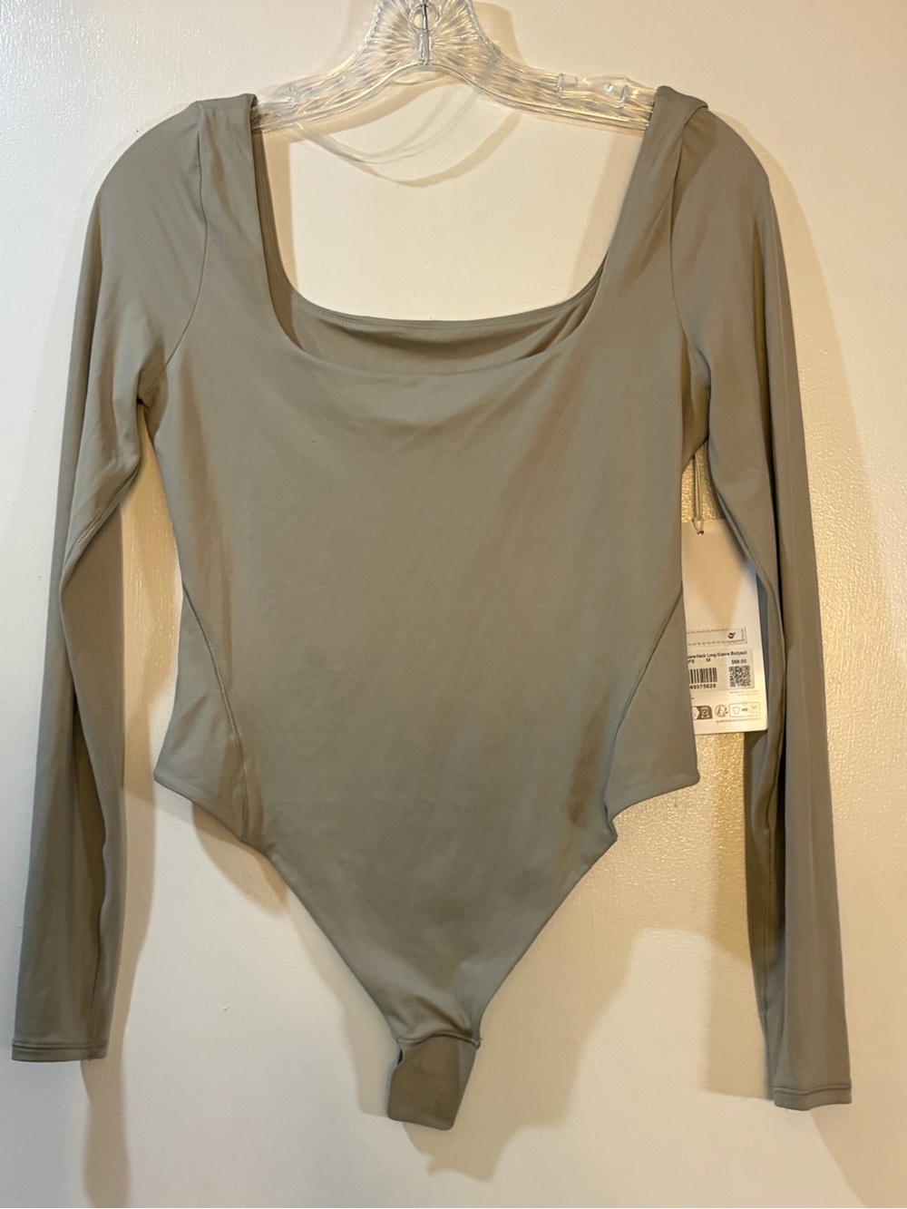 Lululemon Nulu Square-Neck Long-Sleeve Bodysuit Size M NWT